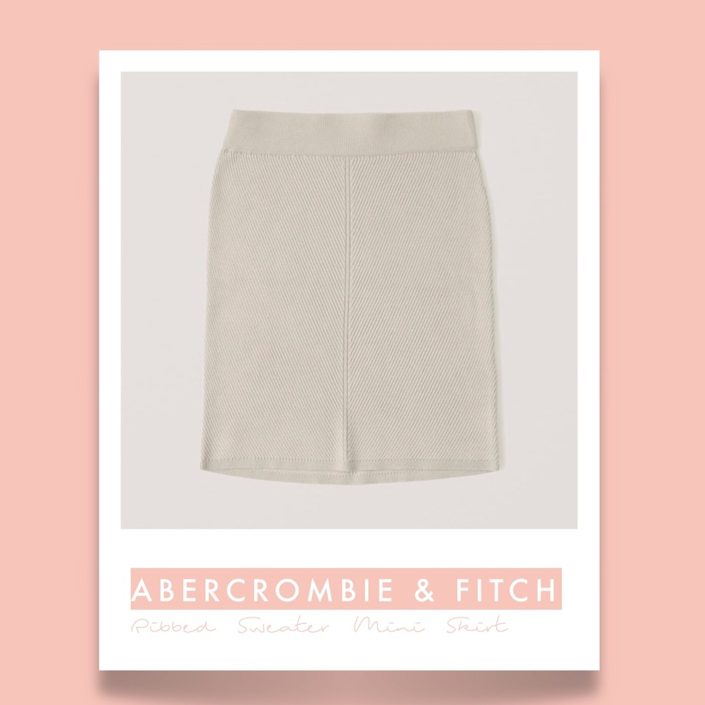 ABERCROMBIE & FITCH - Ribbed Sweater Mini Skirt - NWT